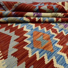 Hand-woven Afghan Kilim, 170 x 241 cm