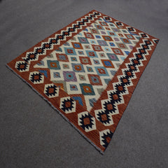 Hand-woven Afghan Kilim, 166 x 239 cm
