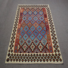 Hand-woven Afghan Kilim, 179 x 256 cm