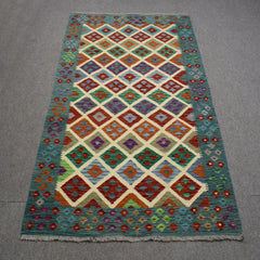 Hand-woven Afghan Kilim, 168 x 234 cm