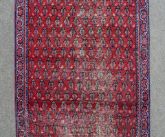 Hand Knotted Vintage Persian Shiraz Runner, 104 x 295 cm