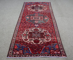 Hand Knotted Vintage Persian Shiraz Runner 102 x 300 cm