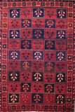 Hand Knotted Vintage Persian Shiraz Rug, 145 x 233 cm
