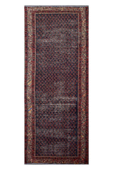 Hand Knotted Vintage Persian Shiraz Rug, 104 x 288 cm