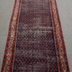 Hand Knotted Vintage Persian Shiraz Rug, 104 x 288 cm