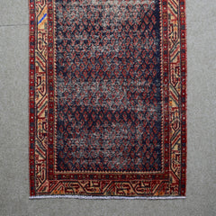 Hand Knotted Vintage Persian Shiraz Rug, 104 x 288 cm