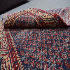 Hand Knotted Vintage Persian Shiraz Rug, 104 x 288 cm