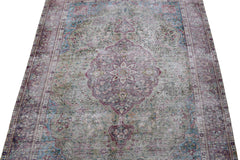 DISTRESSED Vintage Persian Rug, 201 x 292 cm