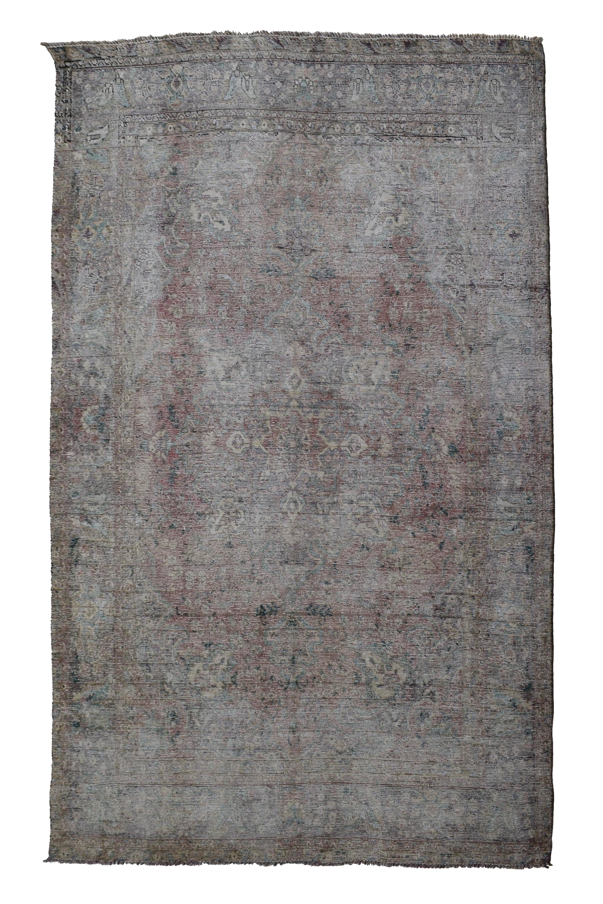 DISTRESSED Vintage Persian Rug, 195 x 282 cm