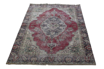 DISTRESSED Vintage Persian Rug, 181 x 285 cm