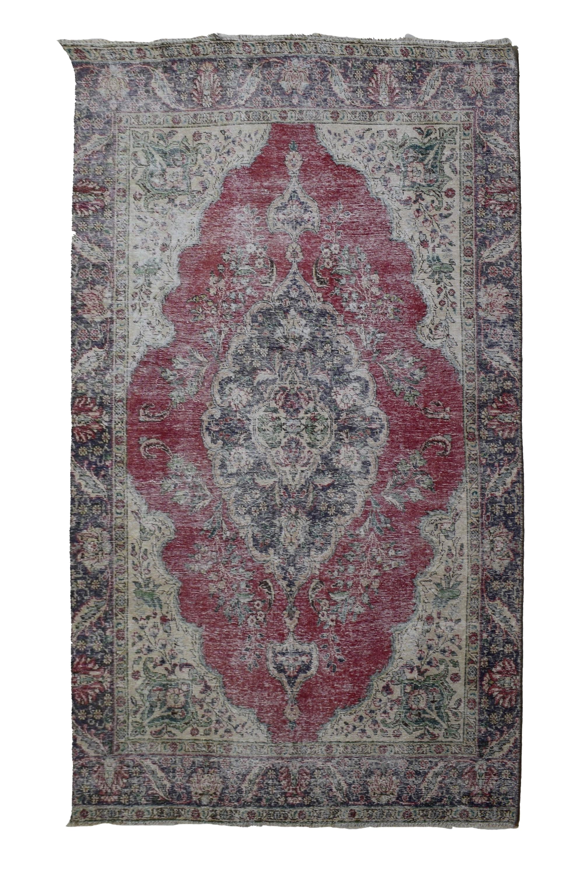 DISTRESSED Vintage Persian Rug, 181 x 285 cm