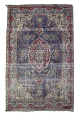 DISTRESSED Vintage Persian Rug, 195 x 288 cm