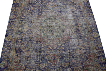 DISTRESSED Vintage Persian Rug, 194 x 268 cm