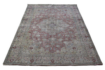 DISTRESSED Vintage Persian Rug, 240 x 336 cm