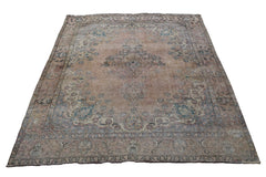DISTRESSED Vintage Persian Rug, 250 x 315 cm