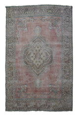 DISTRESSED Vintage Persian Rug, 237 x 343 cm