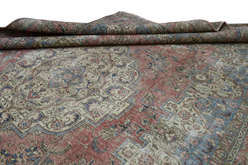 DISTRESSED Vintage Persian Rug, 245 x 336 cm (Clearance)