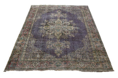 DISTRESSED Vintage Persian Rug, 235 x 333 cm