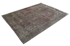 DISTRESSED Vintage Persian Rug, 213 x 290 cm