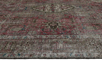 DISTRESSED Vintage Persian Rug, 213 x 290 cm