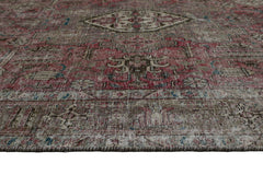 DISTRESSED Vintage Persian Rug, 213 x 290 cm