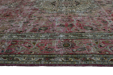 DISTRESSED Vintage Persian Rug, 280 x 380 cm