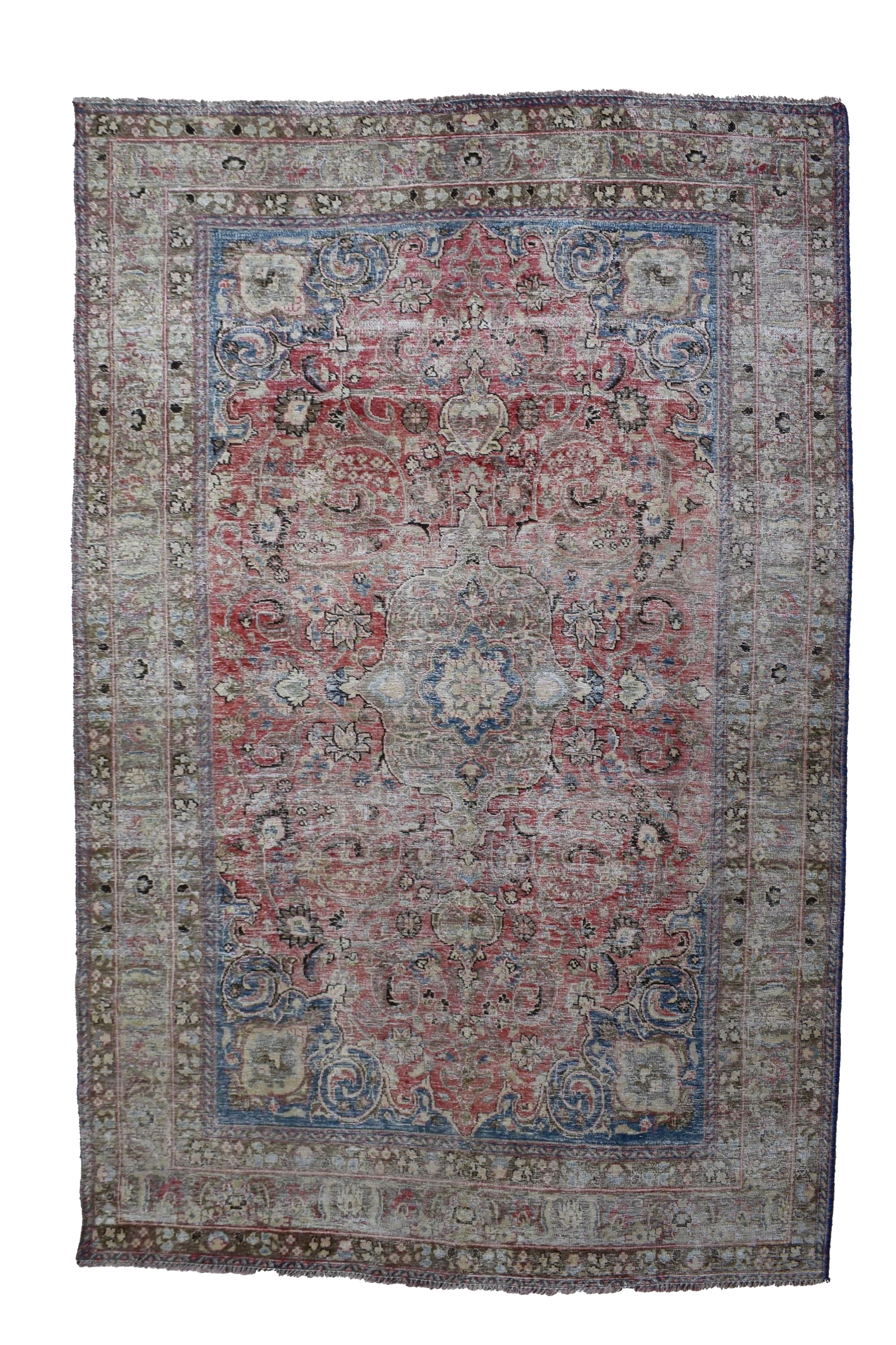 DISTRESSED Vintage Persian Rug, 192 x 282 cm