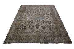 DISTRESSED Vintage Persian Rug, 282 x 355 cm