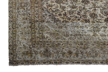 DISTRESSED Vintage Persian Rug, 282 x 355 cm