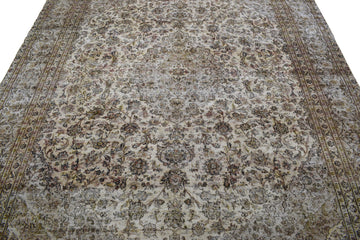 DISTRESSED Vintage Persian Rug, 282 x 355 cm