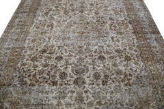 DISTRESSED Vintage Persian Rug, 282 x 355 cm