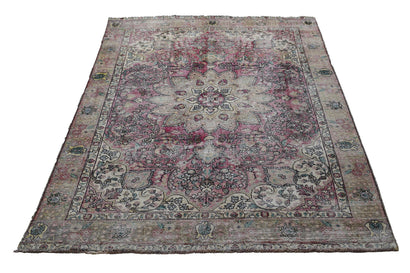 DISTRESSED Vintage Persian Rug, 194 x 304 cm