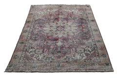 DISTRESSED Vintage Persian Rug, 194 x 304 cm