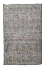 DISTRESSED Vintage Persian Rug, 287 x 307 cm