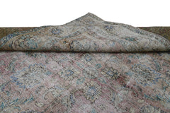 DISTRESSED Vintage Persian Rug, 287 x 307 cm