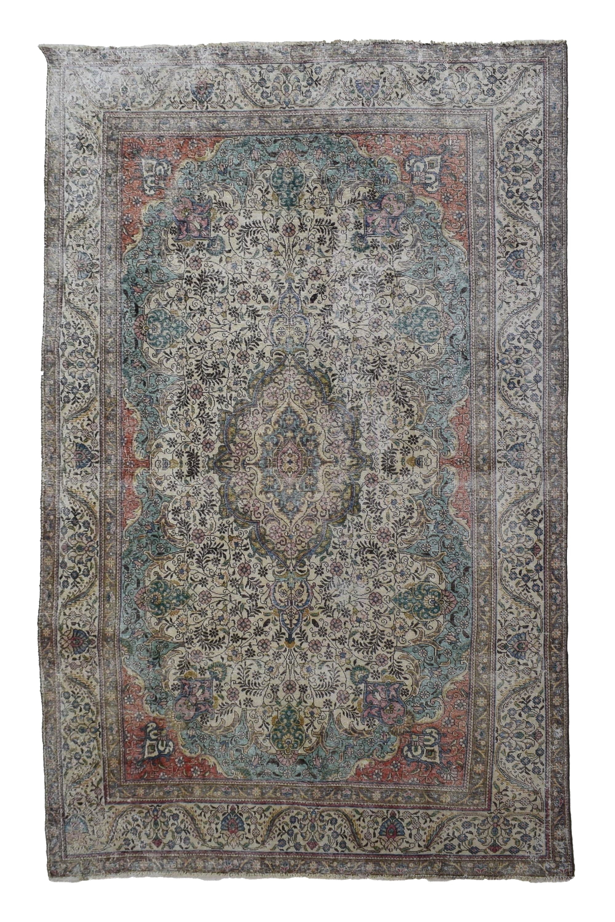 DISTRESSED Vintage Persian Rug, 230 x 348 cm