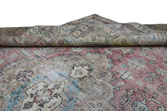 DISTRESSED Vintage Persian Rug, 297 x 372 cm