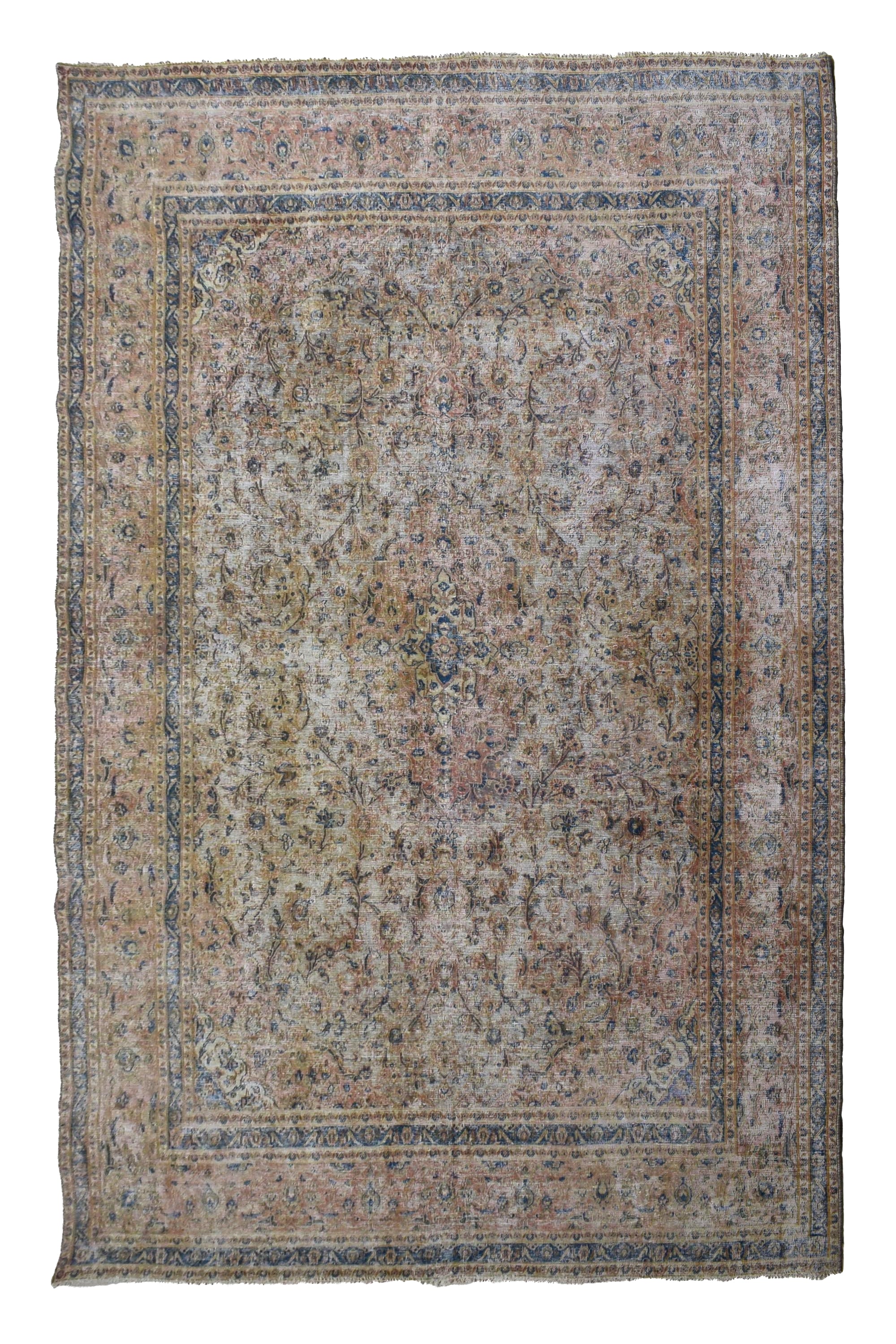 DISTRESSED Vintage Persian Rug, 292 x 370 cm