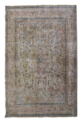 DISTRESSED Vintage Persian Rug, 292 x 370 cm