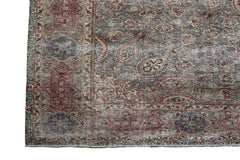 DISTRESSED Vintage Persian Rug, 295 x 363 cm