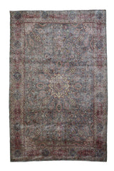 DISTRESSED Vintage Persian Rug, 295 x 363 cm