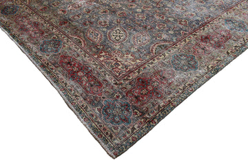 DISTRESSED Vintage Persian Rug, 295 x 363 cm