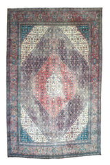 DISTRESSED Vintage Persian Rug, 292 x 394 cm