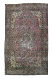DISTRESSED Vintage Persian Rug, 290 x 368 cm