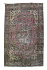 DISTRESSED Vintage Persian Rug, 290 x 368 cm