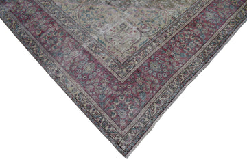 DISTRESSED Vintage Persian Rug, 285 x 388 cm