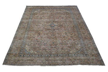 DISTRESSED Vintage Persian Rug, 284 x 375 cm