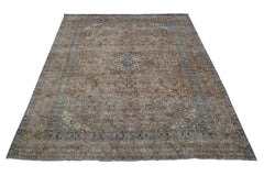 DISTRESSED Vintage Persian Rug, 284 x 375 cm