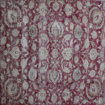DISTRESSED Hand Knotted Vintage Persian Rug, 290 x 377 cm (Clearance)