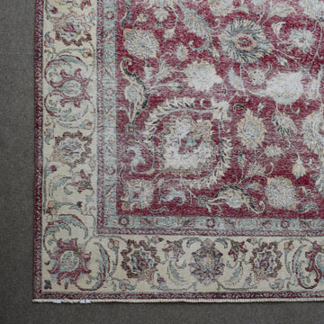DISTRESSED Hand Knotted Vintage Persian Rug, 290 x 377 cm (Clearance)